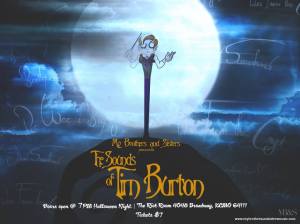 MY BROTHERS & SISTERS PRESENTS: THE SOUNDS OF TIM BURTON, Friday, October 31, at 8:00 pm, at The Riot Room, 4048 Broadway, KCMO. The band will play musical selections from composer Danny Elfman from the films: Beetlejuice, Edward Scissorhands, Tales From The Crypt, Pee Wee’s Big Adventure, and The Nightmare Before Christmas. The band will also perform an additional set of their own for everybody to dance!