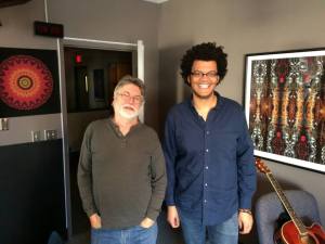 90.1 FM KKFI Station Manager - Barry Lee with Musician Calvin Arsenia, on the October 22, 2014 Wednesday MidDay Medley