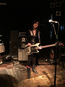 Michelle Bacon before a Philistines show at recordBar