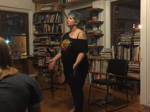 Poet Jen Harris at Prospero's Books, Saturday, February 27, 2016